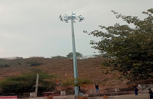 16Mtr High Mast at Sikandra, Dausa