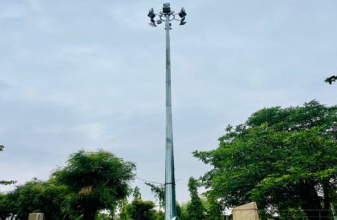 20Mtr High mast at Khandar, Sawai Madhopur